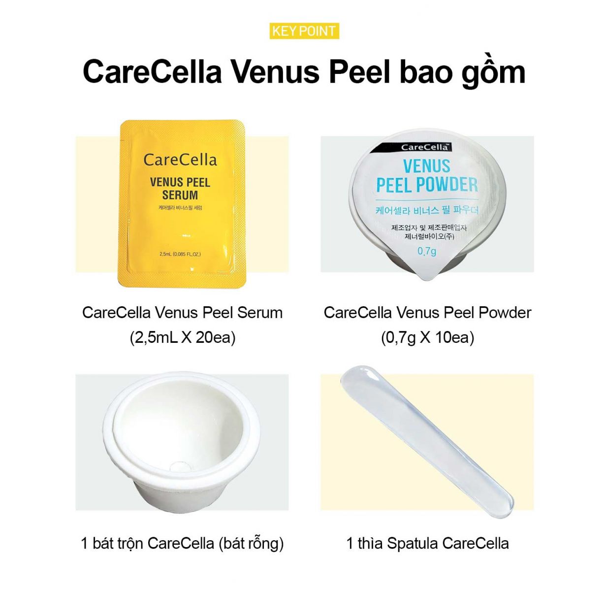 Bộ sản phẩm CareCella Venus Peel Powder & Serum