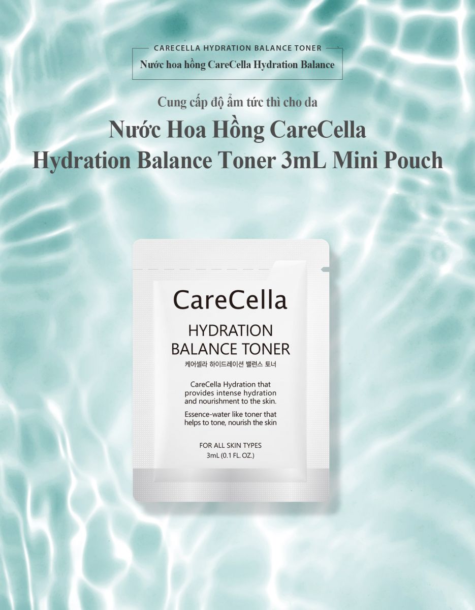 Nước Hoa Hồng CareCella Hydration Balance Toner 3mL Mini Pouch