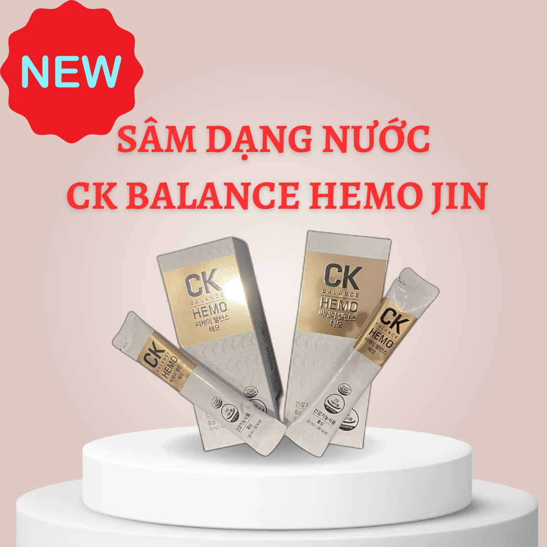 Sâm dạng nước CK Balance Hemo Jin: Giải pháp tự nhiên tăng cường sức khỏe và hệ miễn dịch